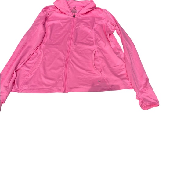 Danskin Now Vibrant Pink Jacket sz xl 16 Ptp 20 inches 22 L - Picture 1 of 8